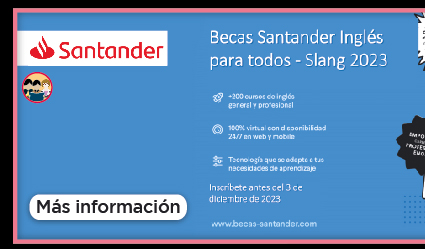 Becas Santander | Inglés para todos - Slang 2023 (Más información)